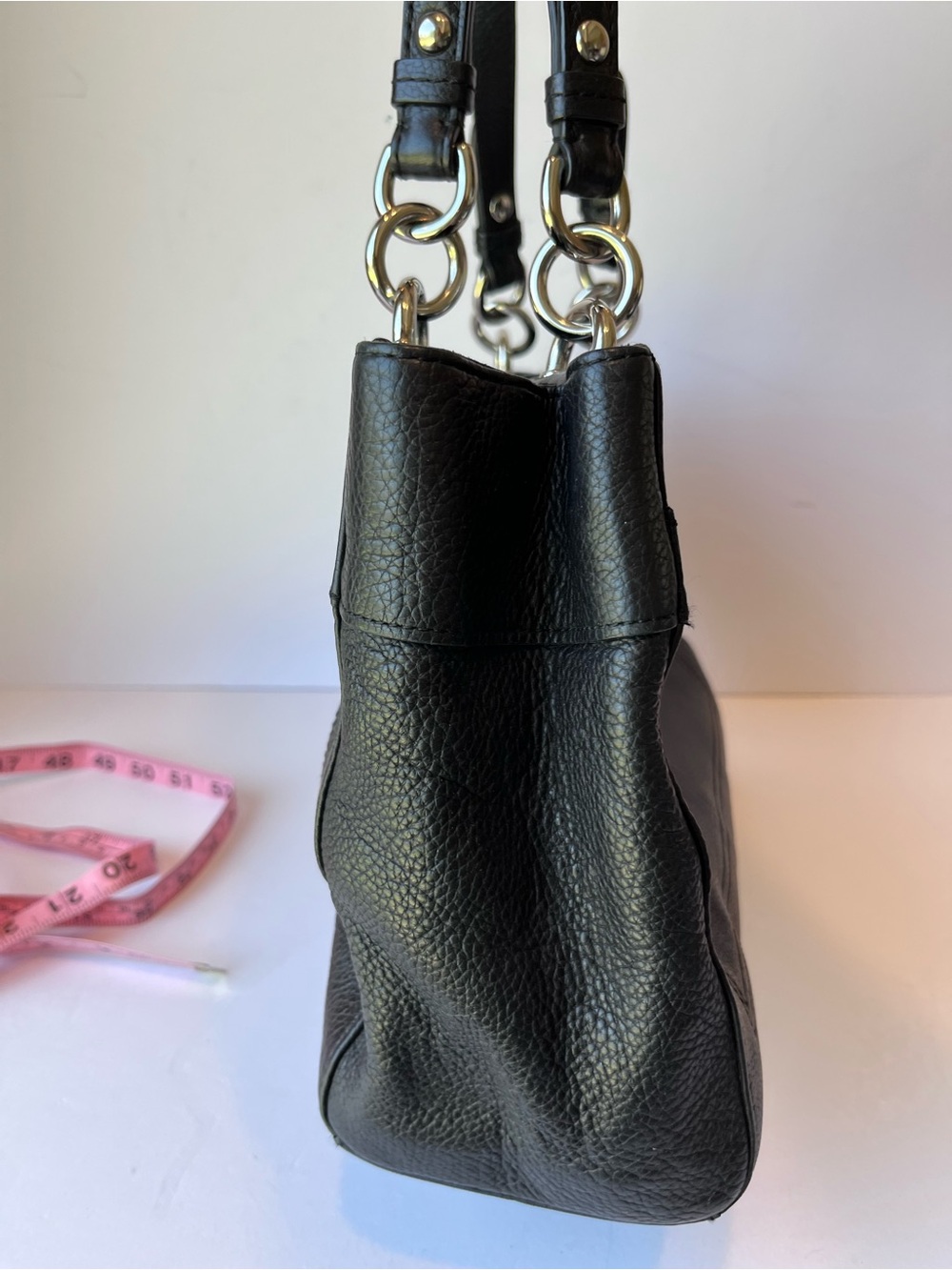 Vintage Coach Penelope Black Leather Shoulder Bag - Picture 14 of 15